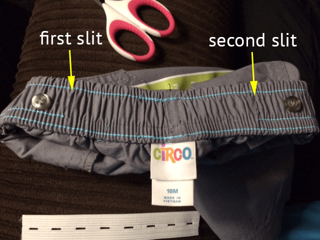 how to add adjustable elastic to kids' pants in 5 easy steps