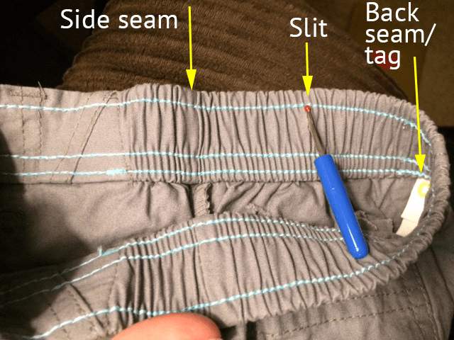 DIY adjustable waist toddler pants - Peanut Mom